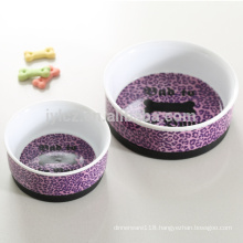 popular printing porcelain pet water bowl